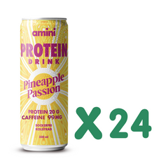 Amini Protein Drink Pineapple passion 330ml - 24 Pieces